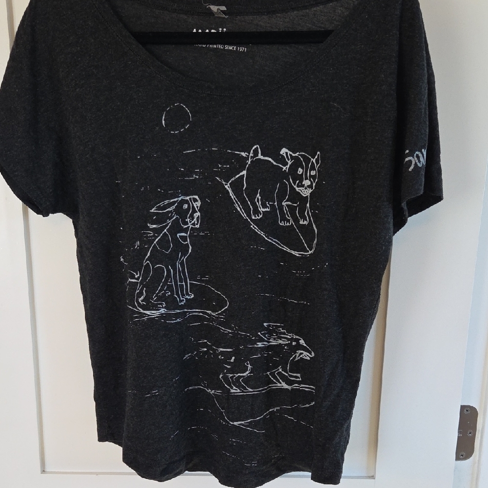 Black Graphic Short Sleeve Tee